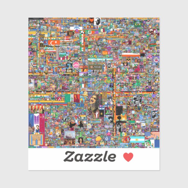 Ort Aufkleber (Blatt)