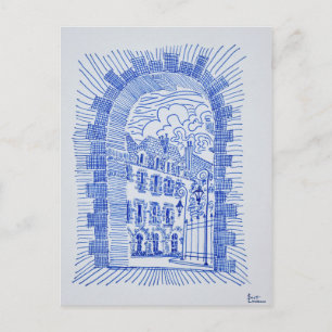 Ort der Vogesen  Marais, Paris, Frankreich Postkarte