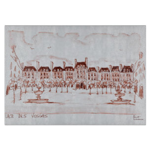 Ort der Vogesen  Marais, Paris Schneidebrett