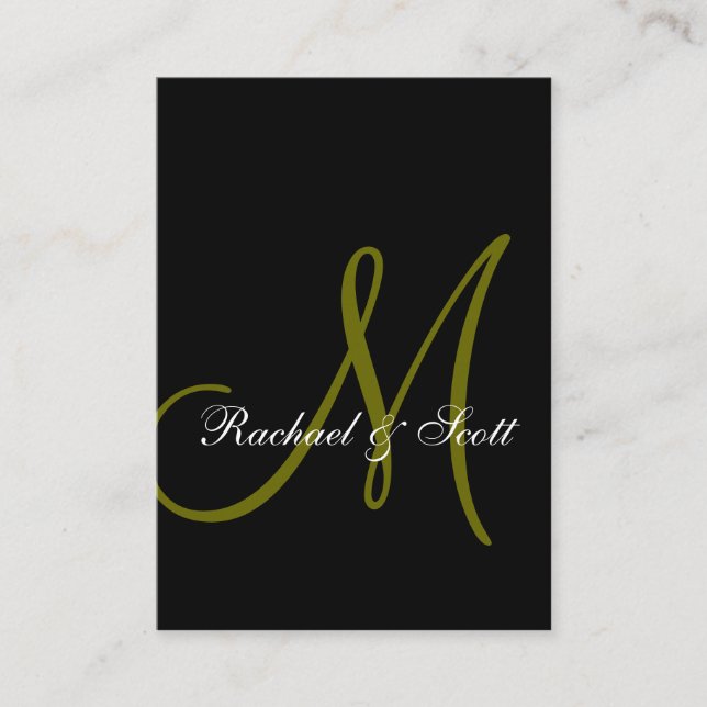 Ort der Zeremonie und Getränkeinformationen Karten (Vorderseite)