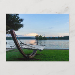 Ort zum Entspannen der leeren Postkarte