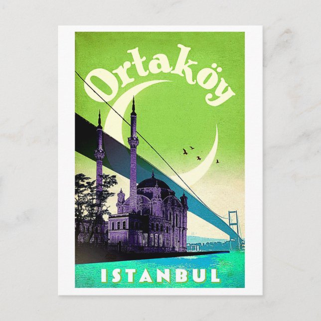 Ortakoy, Bosporus, Brücke, Istanbul, Türkei Postkarte (Vorderseite)