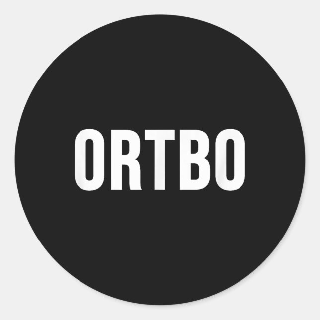 Ortbo _1 runder aufkleber (Vorderseite)