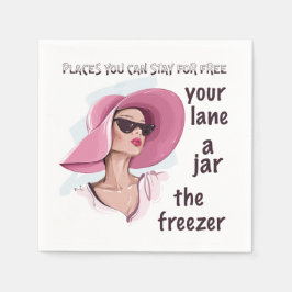 Orte, an denen kostenlos Bleibe werden kann Serviette