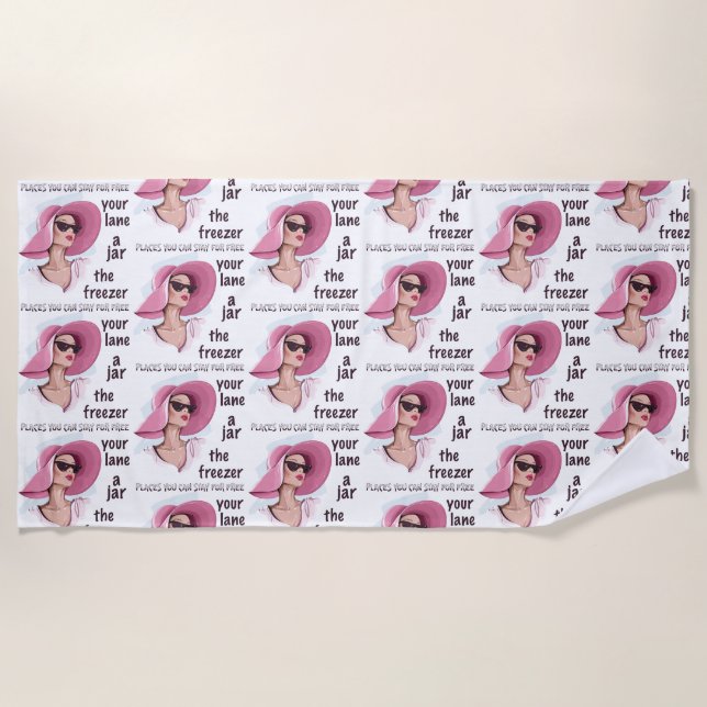 Orte, an denen kostenlos Bleibe werden kann Strandtuch (Vorderseite)