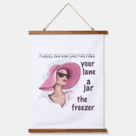 Orte, an denen kostenlos Bleibe werden kann Wandteppich Mit Holzrahmen