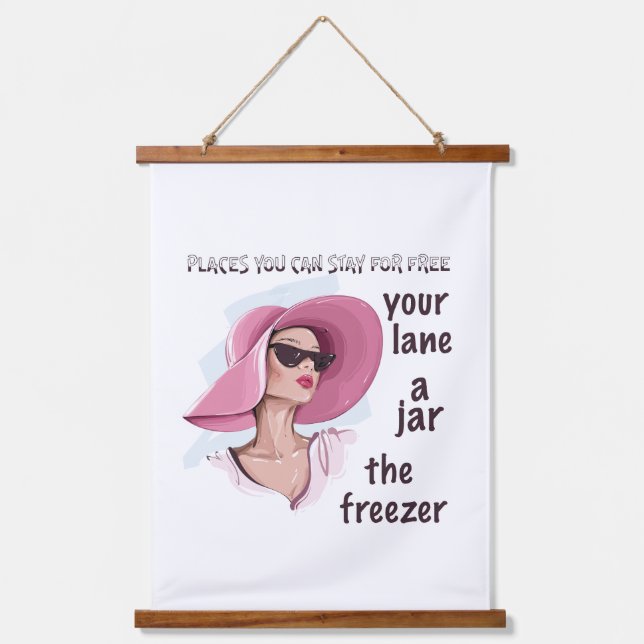 Orte, an denen kostenlos Bleibe werden kann Wandteppich Mit Holzrahmen (Vorderseite)