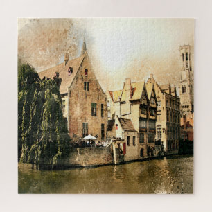 Orte der interessanten druckbaren Grafikserien Puzzle