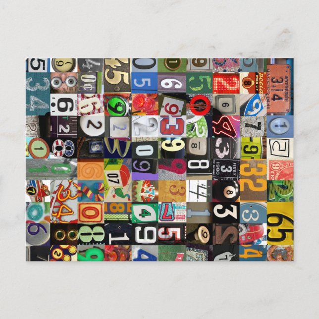 Orte der Pi Postkarte (Vorderseite)