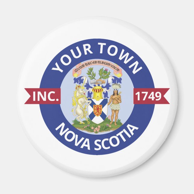Orte in Nova Scotia - Personalisiert Magnet (Vorne)