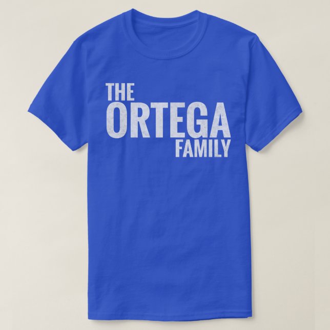 Ortega Familienname Ortega Nachname Ortega Nachnam T-Shirt (Design vorne)