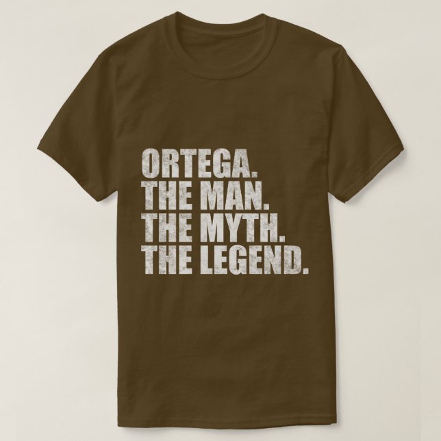 Ortega Ortega Familienname Ortega Nachname Ortega  T-Shirt (Design vorne)