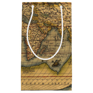 Ortelius 1570 Weltkarte: Antike Kartographie Kleine Geschenktüte