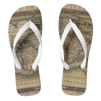 Ortelius Weltkarte 1570 Flip Flops