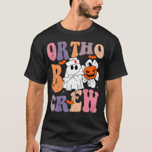 Ortho Boo Crew Ghost Pumpkin Orthopedic Funny Hall T-Shirt