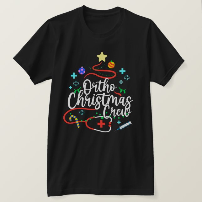 Ortho Christmas Crew Orthopädische Krankenschweste T-Shirt (Design vorne)