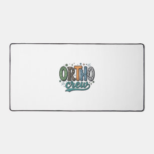 Ortho Crew Vintage Zahnärzteteam Vektor Design_1 Schreibtischunterlage