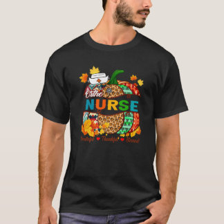 Ortho Nurse RN dankbar Dankbarkeit gesegnet Pumpki T-Shirt