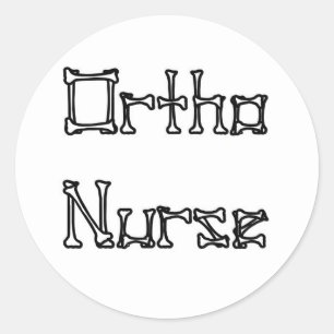 Ortho Nurse Runder Aufkleber