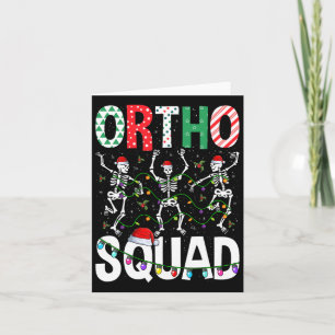 Ortho Squad Christmas Skelett Orthopädische Kranke Karte