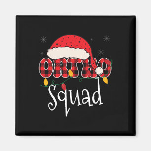 Ortho Squad Kariert Spaß Weihnachten Orthopädie Cr Magnet