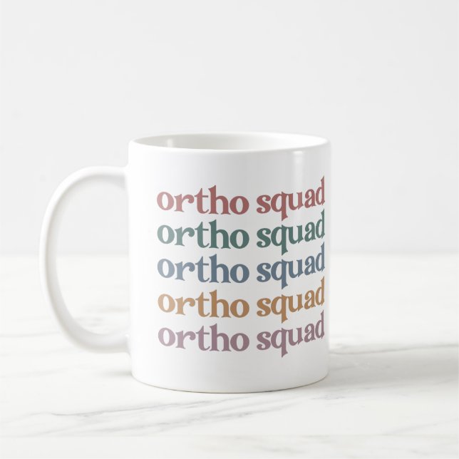 Ortho Squad Orthodontist Orthopädie Geschenke für  Kaffeetasse (Links)