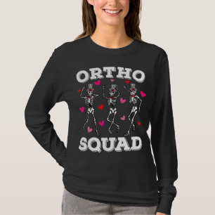 Ortho Squad Tanzen Skelett Valentine Women T-Shirt