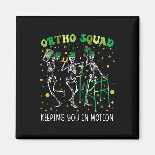 Ortho Squad Tanzende Skelette St Patricks Orthopäd Magnet