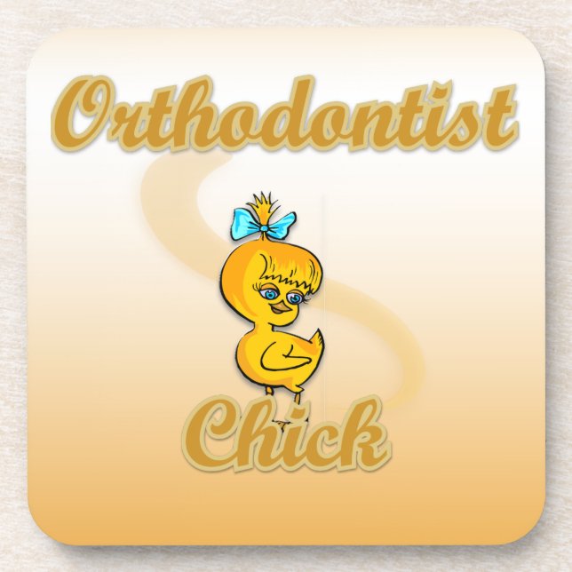 Orthodontist Chick Getränkeuntersetzer (Vorderseite)