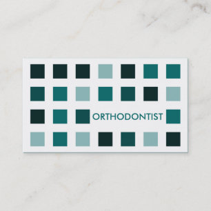ORTHODONTIST (Modquadrate) Visitenkarte