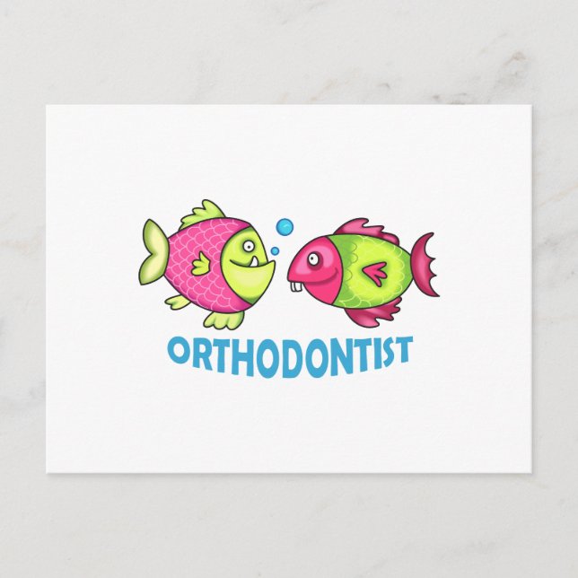 ORTHODONTIST POSTKARTE (Vorderseite)