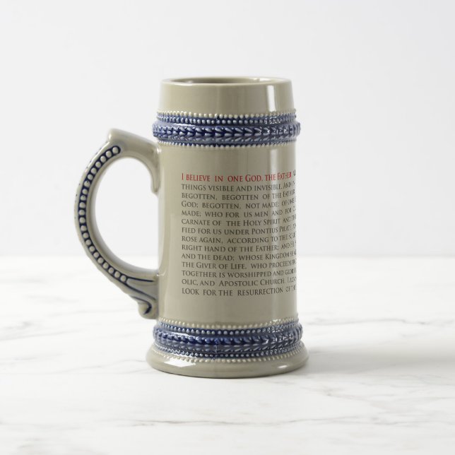 Orthodox Christlich Nicene Creed 22oz Stein Bierglas (Links)