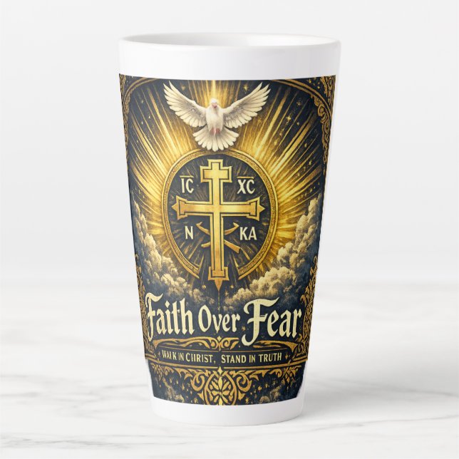 Orthodox Glaubenskreuz Milchtasse (Vorderseite)