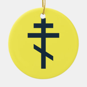 Orthodoxe achtspitzige Kreuz heilige Andachtskunst Keramik Ornament