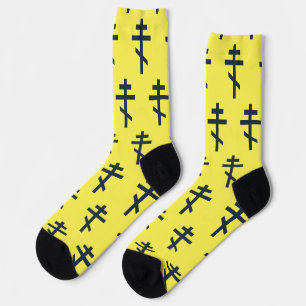 Orthodoxe achtspitzige Kreuz heilige Andachtskunst Socken