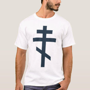 Orthodoxe achtspitzige Kreuz heilige Andachtskunst T-Shirt