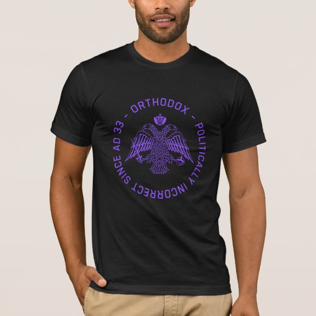 Orthodoxe Adler Christlich konservative Kunst T-Shirt (Vorderseite)