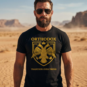 Orthodoxe byzantinische Adlertradition über Trend T-Shirt