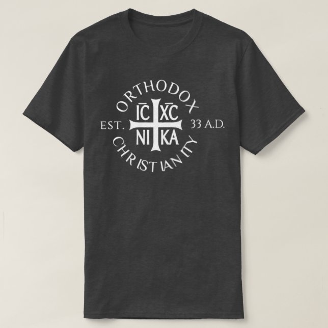 Orthodoxe Christentum Est T-Shirt (Design vorne)