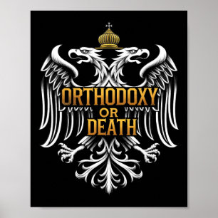 Orthodoxe Christliche byzantinische Adlerorthodoxi Poster