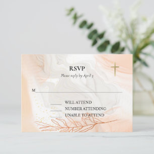 Orthodoxe Christliche Gewässer von leichter Taufe RSVP Karte