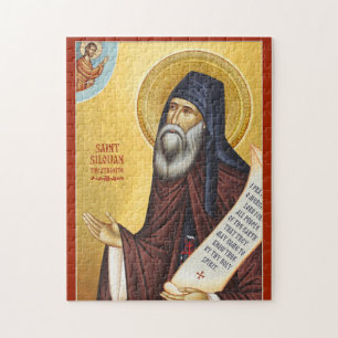 Orthodoxe christliche Ikone des hl. Siluan des Ath Puzzle