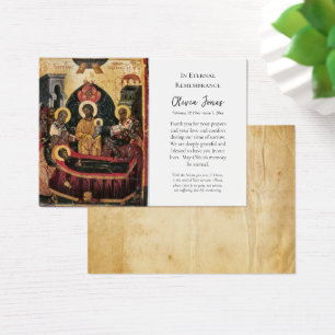 Orthodoxe christliche Ikone Trauer Danke Karte