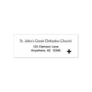 Orthodoxe Christliche Kirche Minimalistisches Selb Permastempel