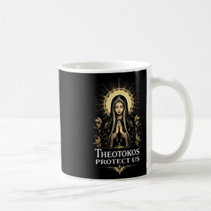 Orthodoxe Christliche Maria Theotokos schützen uns Kaffeetasse