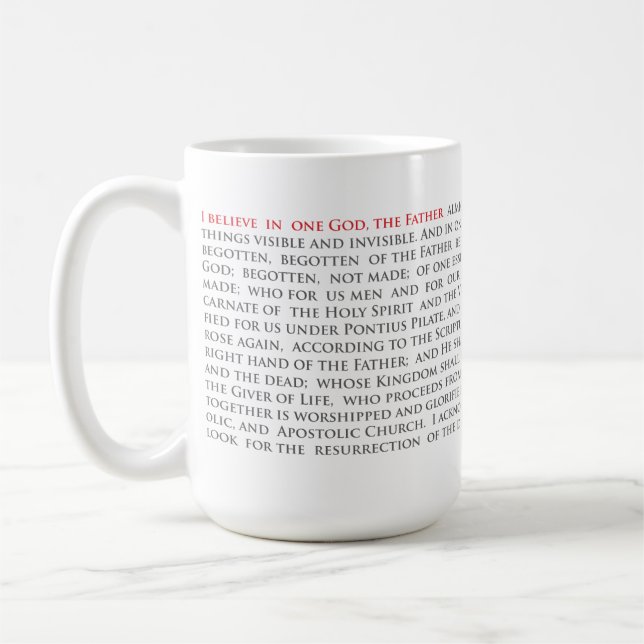 Orthodoxe Christliche Nicene Creed 15oz Tasse (Links)