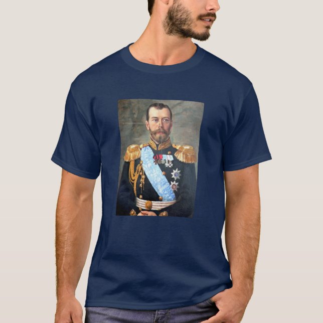 Orthodoxe Christlicher Zar Nicholas II T-Shirt (Vorderseite)