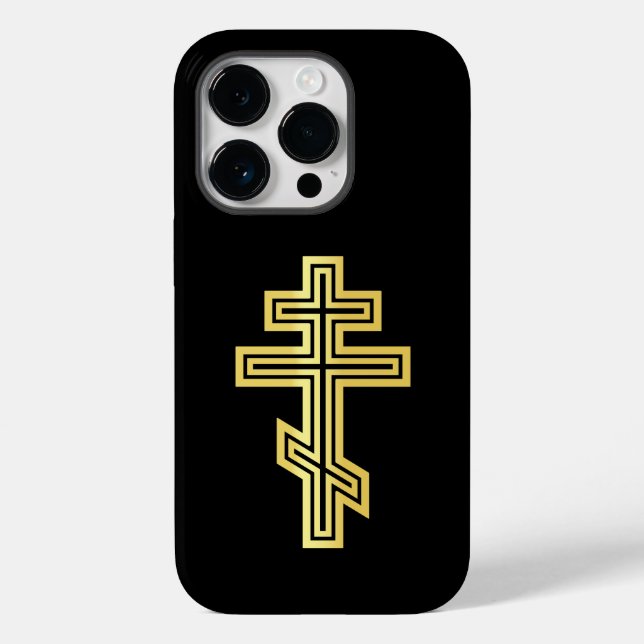 Orthodoxe Christliches Kreuz Case-Mate iPhone Hülle (Rückseite)