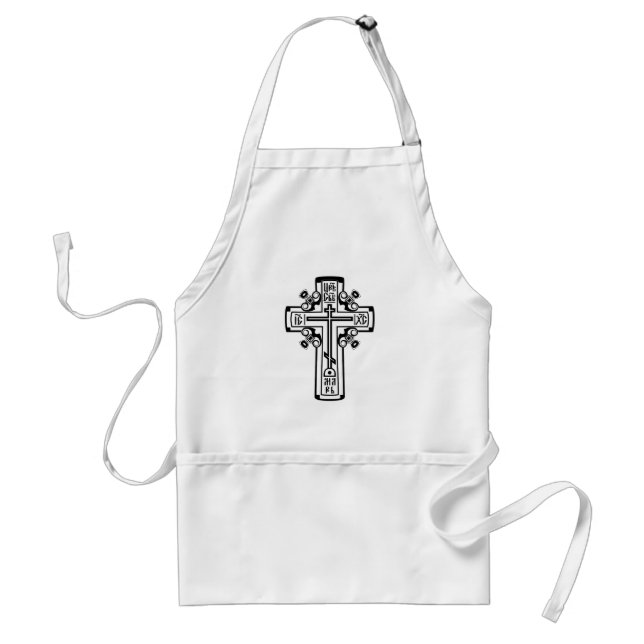 Orthodoxe Christliches Kreuz Schürze (Vorne)