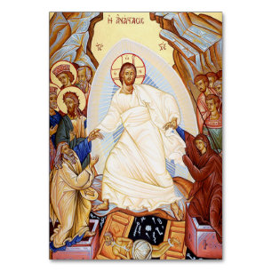 Orthodoxe Ikone der Anastasis Auferstehung Tischnummer